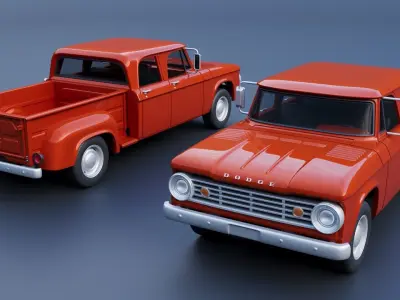 Dodge D200 1967 3D print model