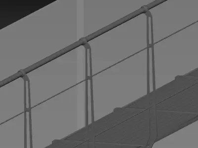 Masterscene of a Windtunel for Vehicles Low-poly 3D model