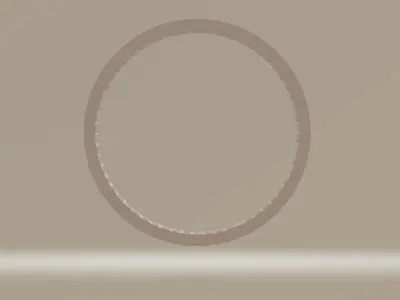 Simple cylinder with hexagonal mesh or honeycomb pattern 3D model