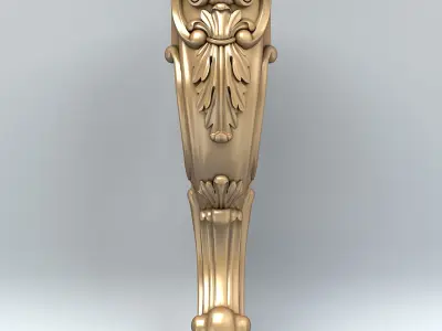 Furniture leg 005 3D model