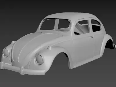 Volkswagen Beetle 1967 Body for print  3D print model
