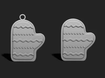 Christmas Cookie Ornament - Pendant -  Christmas Tree 6 3D print model