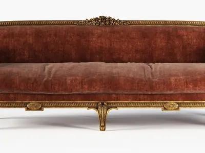 Antique Sofa 3D model