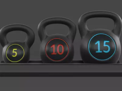 Kettlebell Set 3D model