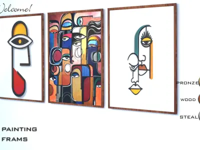 art wall poster  3D model