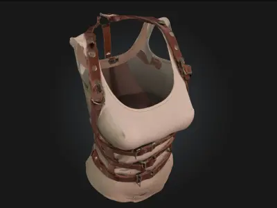 Harnessed Tank Top Tactical Apparel Model 3D model