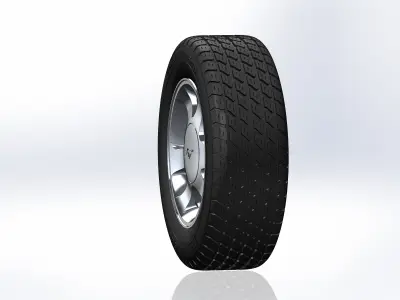 Wheels for scale model of famous ponycar 1999 3D print model