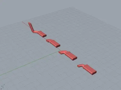 Side Exhaust Pack for 1-64 scale HotWheels 3D print model