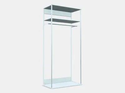 PLATSA Open clothes hanging unit 1 3D model