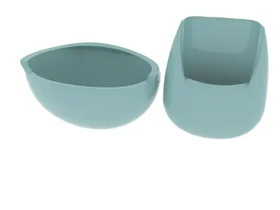 2 vase for 3 Free 3D model