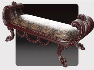 Canape  3d model for cnc 01 3D model