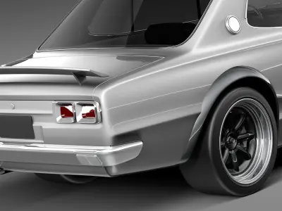 Nissan Skyline 1968-1972 3D model