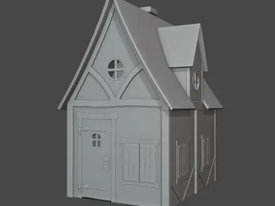 Small Medieval House Free 3D model
