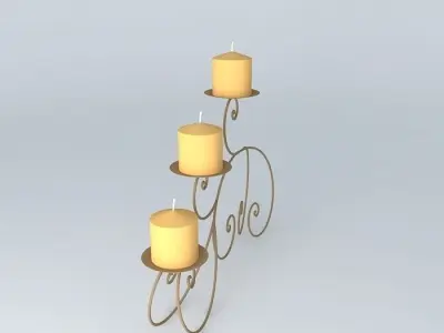 decoration candlestick Free 3D model