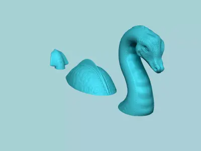 Loch Ness Monster - Creative Decoration - STL Printable 3D print model