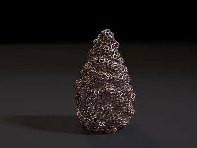 Pine cone 3D print model