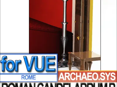 Ancient Roman Candelabrum B 3D model