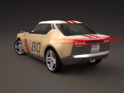 Nissan IDx Freeflow and IDx NISMO Low-poly 3D model