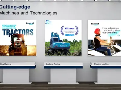 Exhibition Stand - 15m x 7m 3D model walkthrough animation Low-poly 3D model