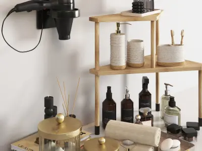 Bathroom accessories 01 3D model