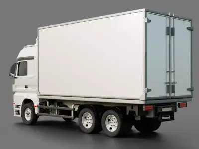 Mercedes Benz Actros Box Truck 3D model