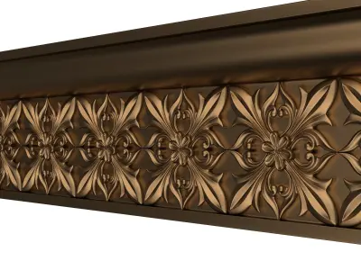 Cornice Decoration Molding 050 Low-poly 3D model