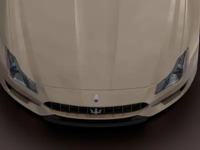 Maserati quatro gts -Photorealistic Low-poly 3D model