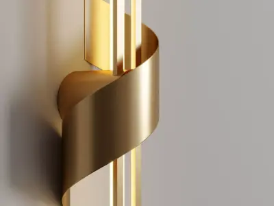 lampatron TINUS BEND wall light  Low-poly 3D model