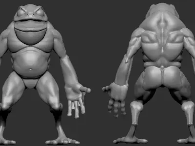 Basemesh Toad 3D model