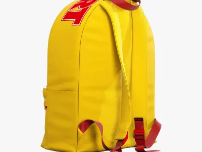 decorative set yellow 3D model