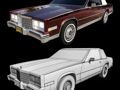 1985 Cadillac Eldorado Biarritz 3D model