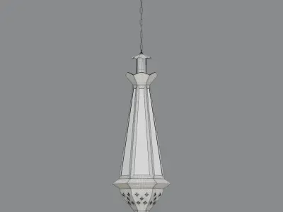 Arabian hanging lantern 3D model