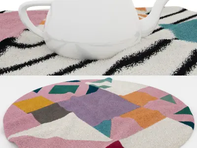 9 in 1 Rug Collection No 17 Low-poly 3D model