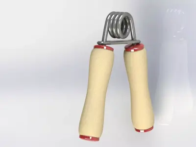 Spring Hand - SolidWorks Free 3D model