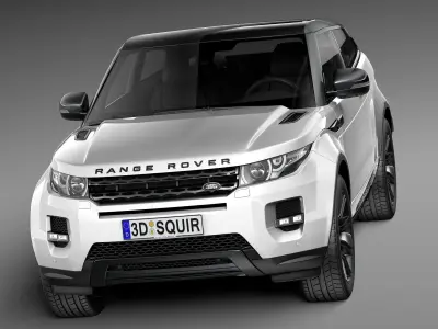 Range Rover Evoque Black Design 2013 3D model