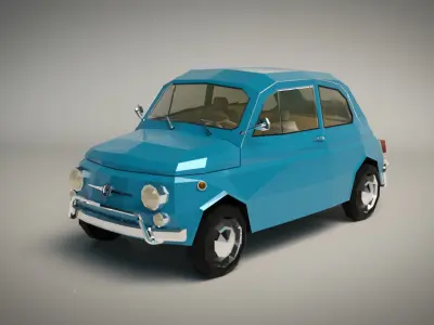 Low Poly City Car 05 Low-poly 3D model