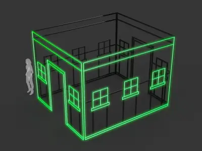House Outline 4 3D model