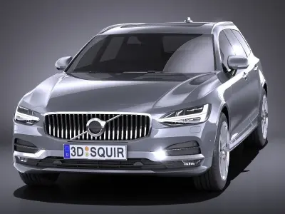Volvo V90 Estate 2017 VRAY 3D model