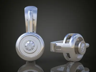 Earring 3D model 3D printable model 0113-35 3D print model