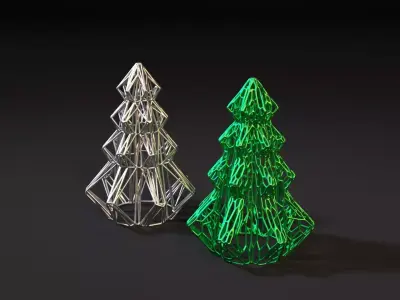 Christmas tree decor 3D print model buy