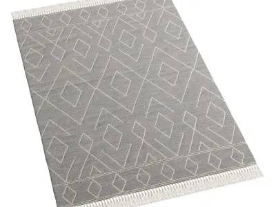 Wool Rug Bahati Beige By Benuta 3D model