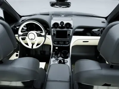 Bentley-Bentayga With Interior 3D model