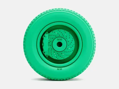 15x8 Weld Draglite Wheel BFGoodrich Radial Tire  3D print model