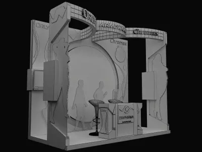 Booth Exhibition Stand a267a  3D model