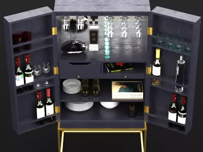 Harper campaign bar open 3D model