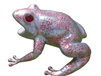 decorshelf octagon doorknob with roses 3D model