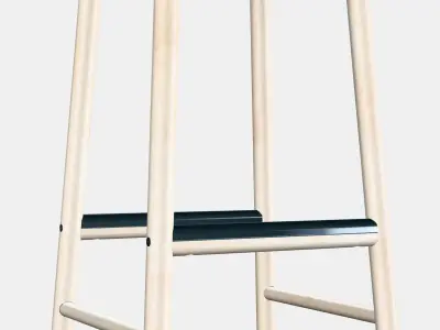 RONNINGE Bar stool Low-poly 3D model