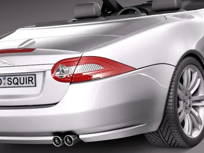 Jaguar XKR 2012 convertible 3D Model 3D model