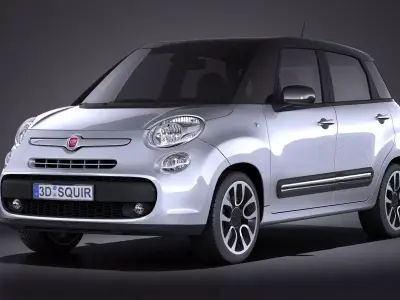 Fiat 500L 2013 VRAY 3D model