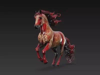Christmas Creations - Horse 3D print model
